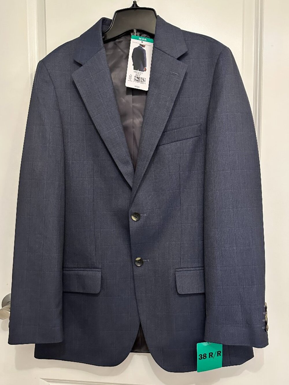 Haggar Men's Suit Jacket Tailored Fit Blue Size 38R NWT